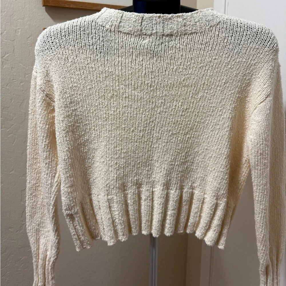 J. Crew Women's Ivory Crew Neck Sweater